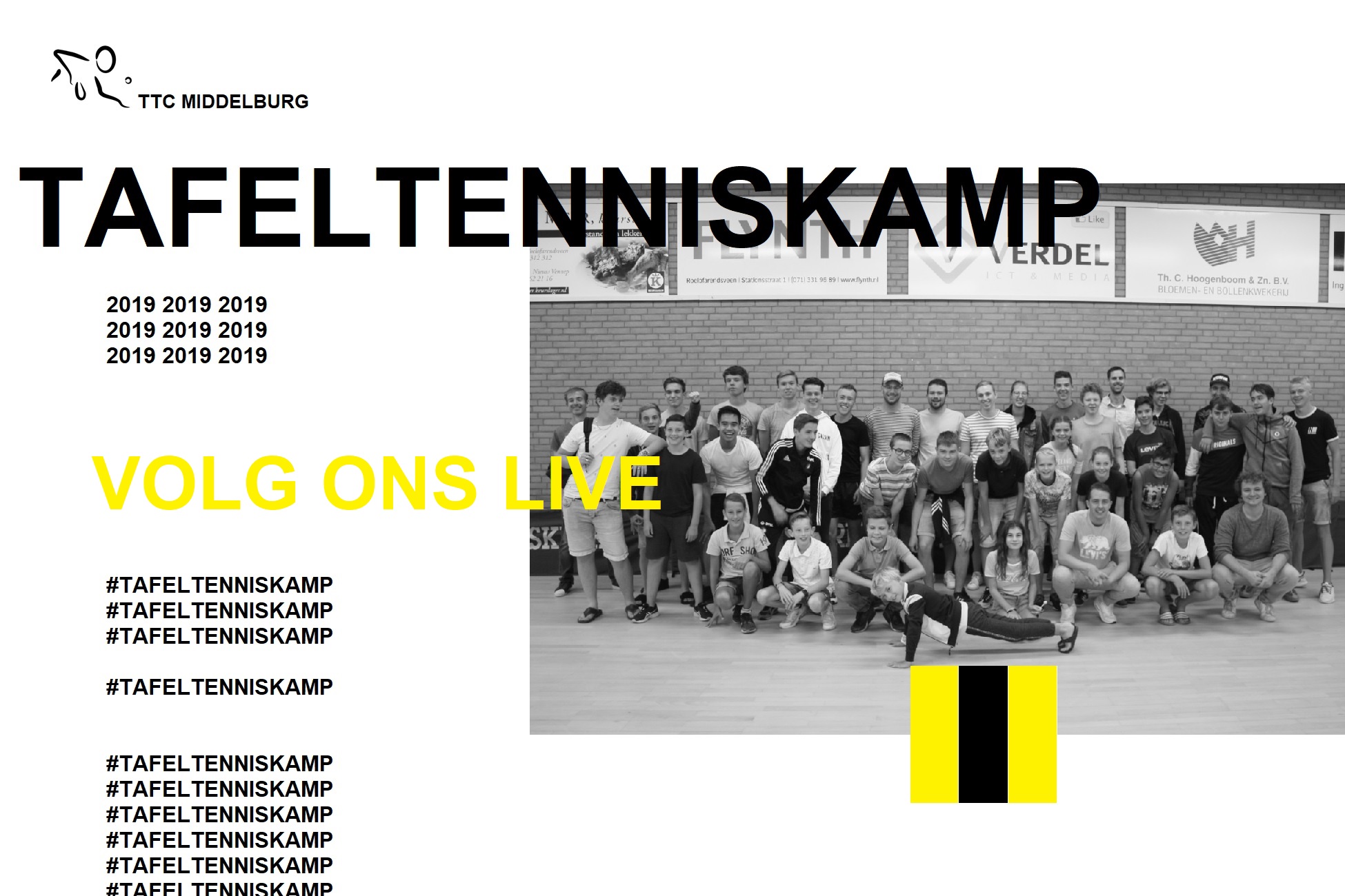 Tafeltenniskamp van start!